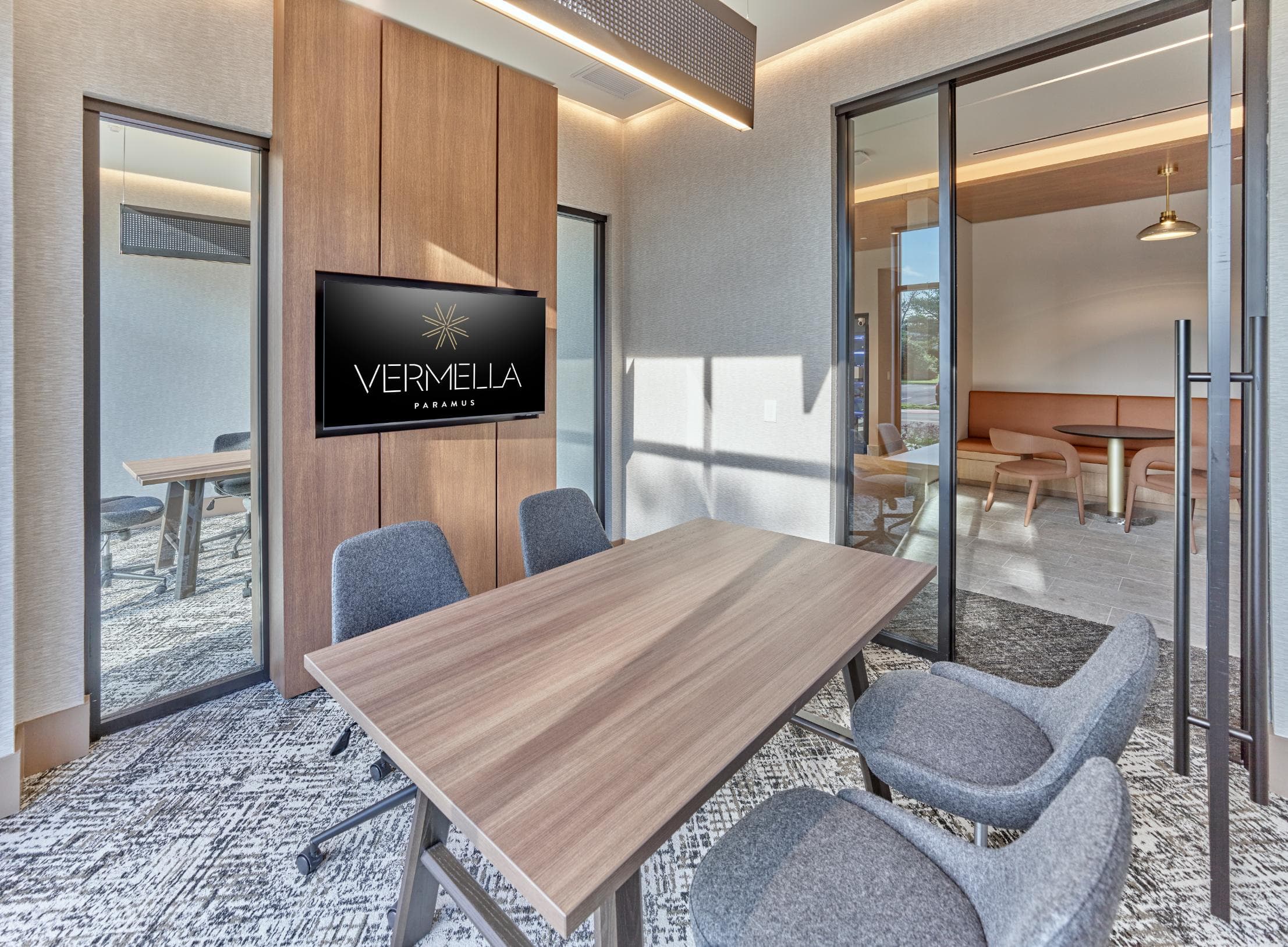 Private conference room in resident business center
