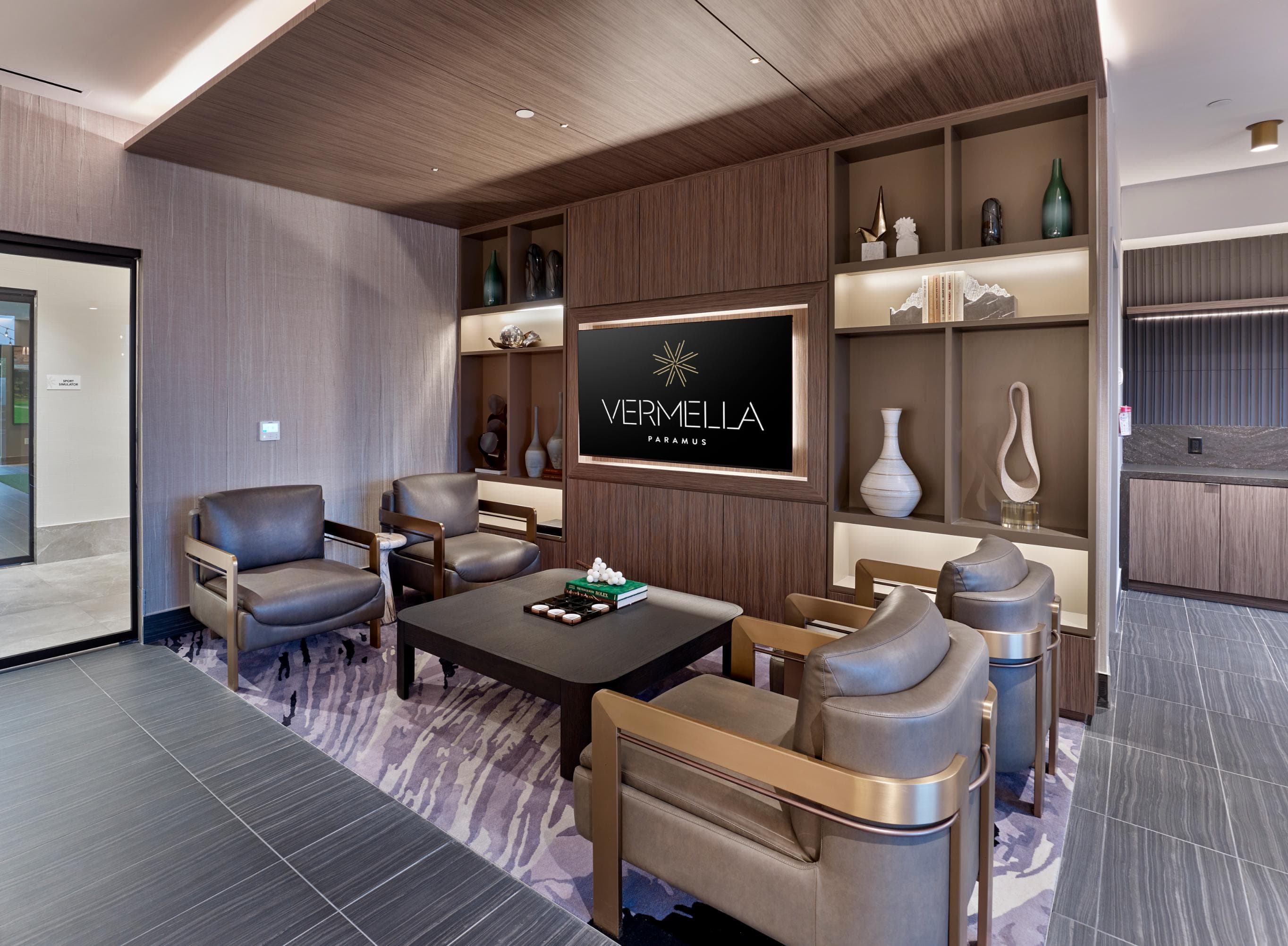 Private dining room available for private parties in Vermella Paramus, luxury apartments in Bergen County, NJ.